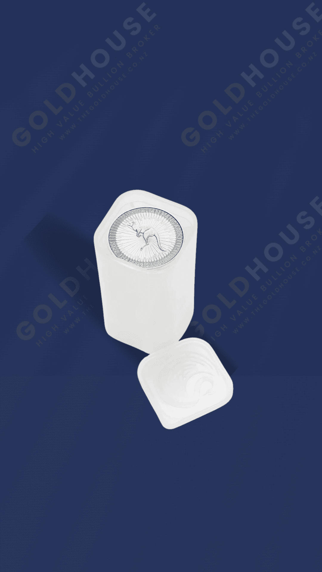 1oz Silver Australian Kangaroo 2022 Tube 25