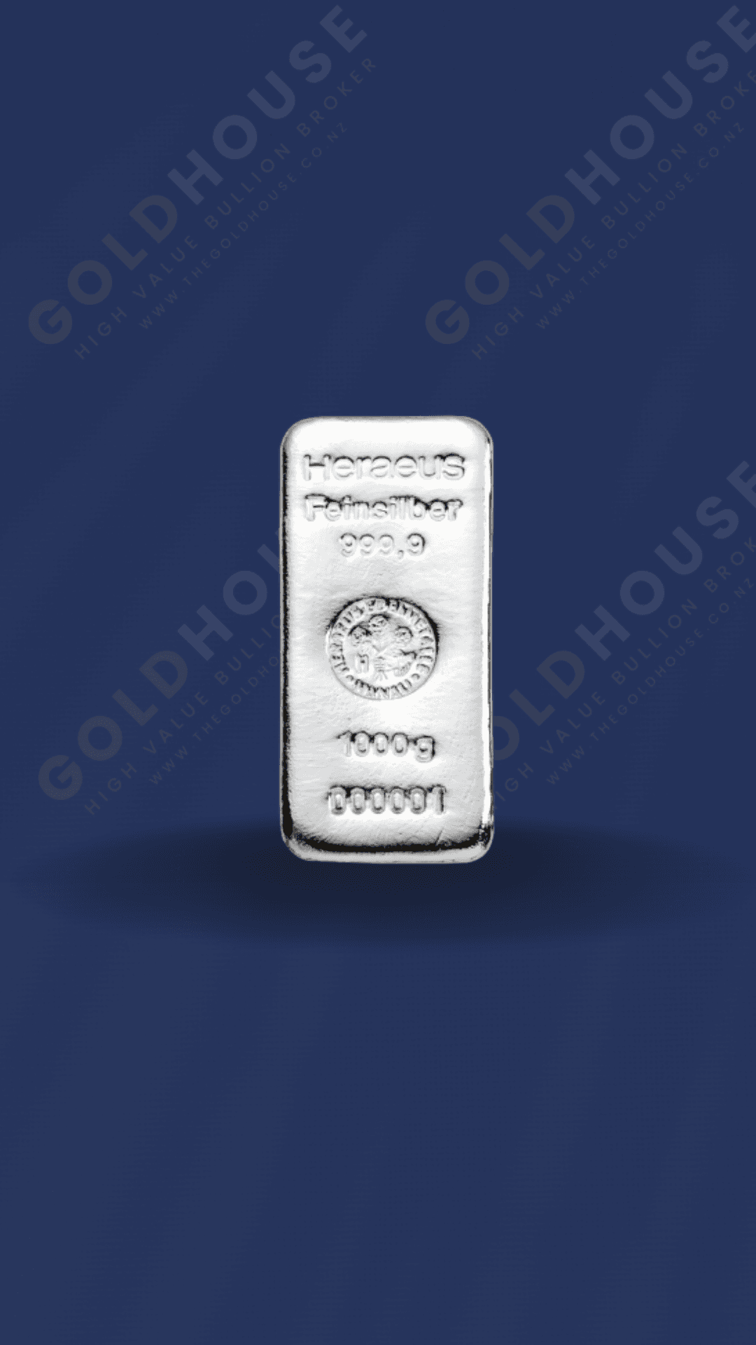 1g Silver Heraeus Minted Bar
