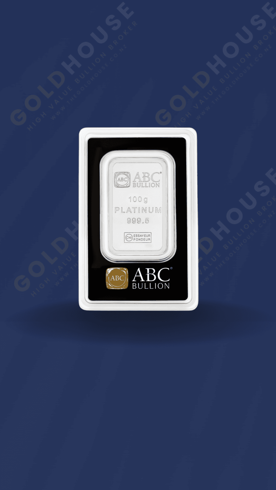 100g ABC Bullion Platinum Bar 999.5