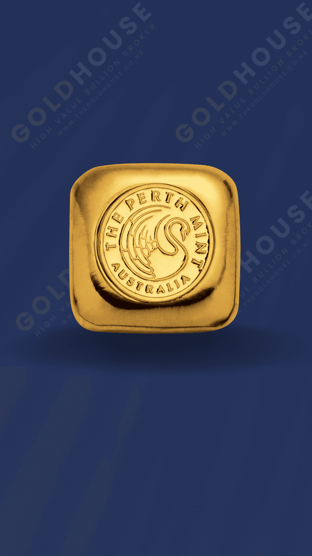 1oz Gold Perth Mint Cast Bar